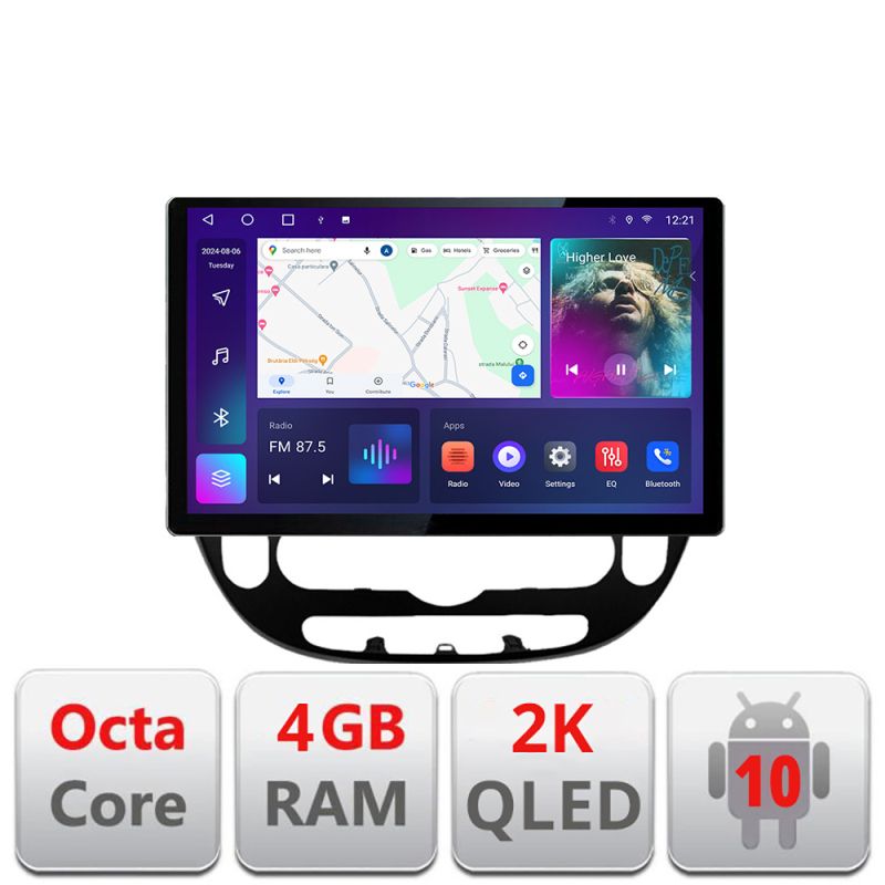 Navigatie dedicata Edonav Kia Soul 2014-2019, Ecran 2K QLED 13