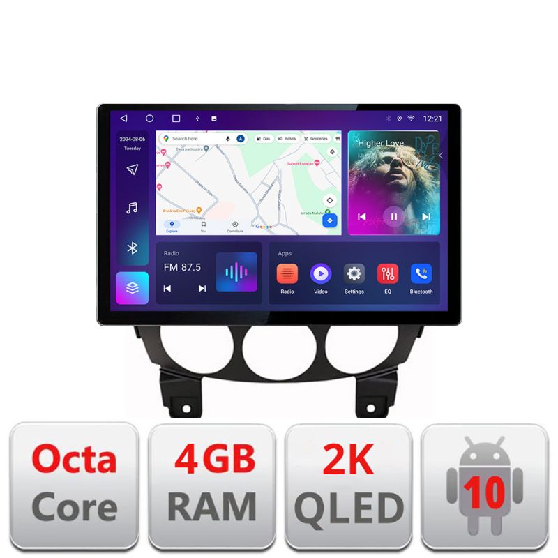 Navigatie dedicata Edonav Mazda 2 2007-2013, Ecran 2K QLED 13