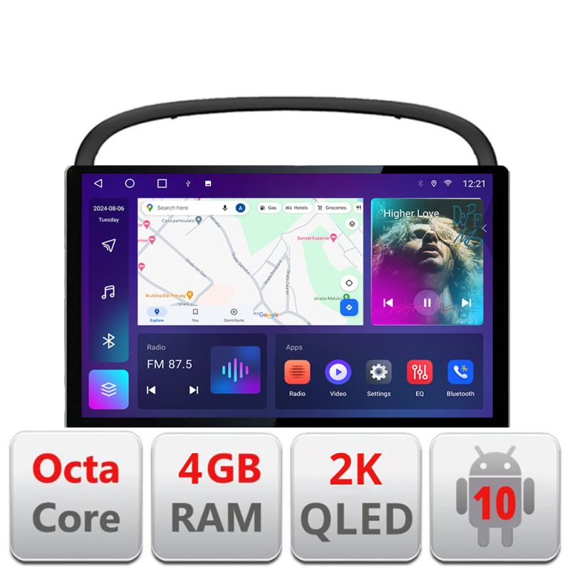 Navigatie dedicata Edonav Peugeot 607 Ecran 2K QLED 13