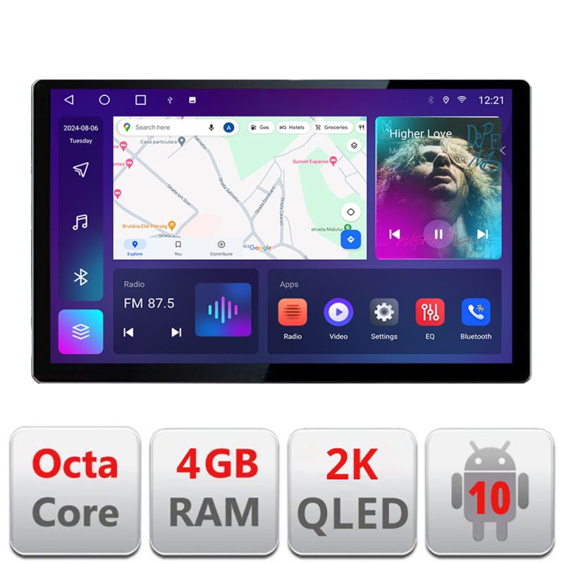 Navigatie dedicata Edonav Skoda Kamiq 2019-, Ecran 2K QLED 13