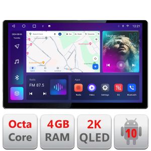 Navigatie dedicata Edonav Peugeot Bipper, Citroen Nemo, Fiat Qubo 2008-2017, Ecran 2K QLED 13",Octacore,4Gb RAM,32Gb Hdd,4G,360,DSP,Carplay,Bluetooth EDT-E413 V2
