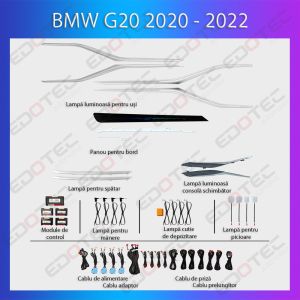 Lumini Ambientale BMW Seria 3 2019-2024 dedicat set complet control telefon sau sistem original