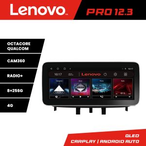 Navigatie Renault Megane 3 Fluence K-145 Lenovo PRO 8+256 12.3 inch qled android 4G DSP gps internet 
