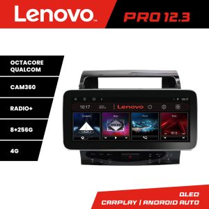 Navigatie Toyota Landcruiser L200 V8 2008-2020 K-381-type-a Lenovo PRO 8+256 12.3 inch qled android 4G DSP gps internet 