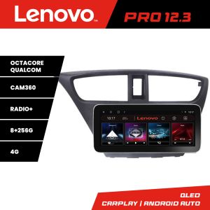 Navigatie Honda Civic 2012-2016 K-civic Lenovo PRO 8+256 12.3 inch qled android 4G DSP gps internet a