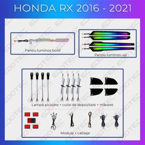 Lumini ambientale Lexus RX 2016-2021 set complet control telefon sau sistem original
