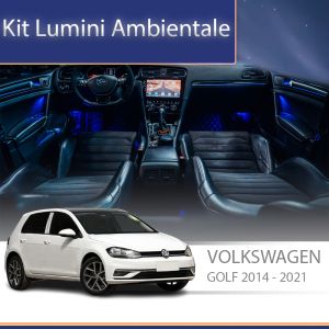 Lumini ambientale VW Golf 7 dedicat trimuri control din sistemul original sau telefon
