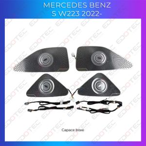 Lumini ambientale Mercedes W223-02-LONG 2022-2025 dedicat capace boxe control telefon sau sistem original