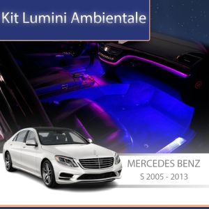 Lumini ambientale Mercedes Clasa S W221 20017 - 2013 dedicate tweetere control din unitatea originala si telefon