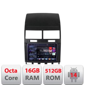 Navigatie VW Touareg 2004-2011 Edotec Kit-042 8 core QLED 2K 16+512 360 Android Waze USB Navigatie Internet Youtube Radio