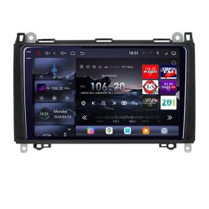 Navigatie Mercedes VW Edotec Kit-068 8 core QLED 2K 16+512 360 Android Waze USB Navigatie Internet Youtube Radio