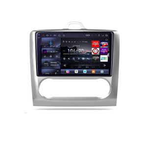 Navigatie Ford Focus 2 Clima Automata 2005-2010 Edotec Kit-140-automatic 8 core QLED 2K 16+512 360 Android Waze USB Navigatie Internet Youtube Radio