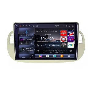 Navigatie Fiat 500 intre anii 2007-2015 Android radio gps internet 8 core QLED 2K 16+512 360 Edotec