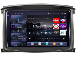 Navigatie Toyota Land Cruiser L100 2002-2006 Android radio gps internet 8 core QLED 2K 16+512 360 Edotec
