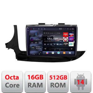 Navigatie Opel Mokka 2016- Edotec Kit-MOKKA2 8 core QLED 2K 16+512 360 Android Waze USB Navigatie Internet Youtube Radio