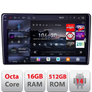 Navigatie VW Touareg 2002-2010 Android radio gps internet 8 core QLED 2K 16+512 360 Edotec