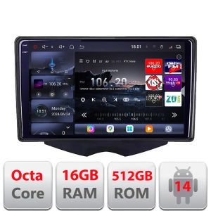 Navigatie Hyundai Veloster 2010-2018 Android radio gps internet 8 core QLED 2K 16+512 360 Edotec