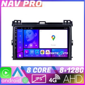 Navigatie Toyota Prado 2007 KIT 456 EDOTEC-LITE Android Ecran 720P Octa Core 8 128 Carplay