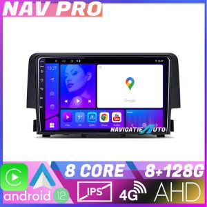 Navigatie Honda Civic 2016 2020 EDOTEC-LITE Android Ecran 720P Octa Core 8 128 Carplay