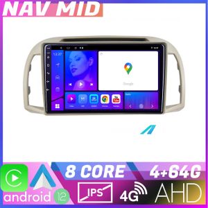 Navigatie Nissan Micra 2002 2010 EDOTEC-LITE Android Ecran 720P Octa Core 4 64 Carplay