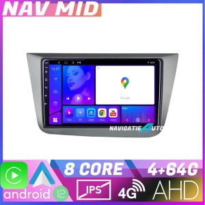 Navigatie Seat Leon 2005 2012 KIT leon05 EDOTEC-LITE Android Ecran 720P Octa Core 4 64 Carplay