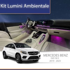 Hangulatvilágítás Mercedes GLE W167 GLS X167 2019 - 2023 komplett telefonvezérlő szett vagy gyári rendszer