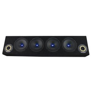 Cutie de difuzoare iluminate Phonix Gold 1700W ieșire SPL 2 x 4 OHM 4 x difuzoare midrange 2 x tweetere pro audio