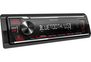 KENWOOD KMM-BT209 USB és Bluetooth rádió, piros színben