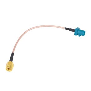 FAKRA dugasz - SMS autós antenna adapterkábel, GSM, GPS, DAB járművekhez