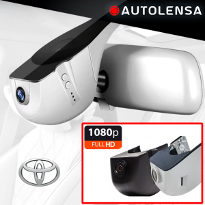 Keret nélküli DVR kamera Toyota Corolla 2023, Első kamera 1080p Autolencse, 24/7 modell fekete FTQC16