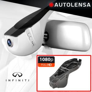 Keret nélküli DVR kamera Infiniti QX50 2015-18, Első kamera 1080p Autolensa, 24/7 modell fekete INF01