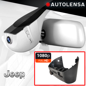 Keret nélküli Jeep DVR kamera Jeep, Chrysler modellek 2015-18, Első kamera 1080p Autolensa, 24/7 modell fekete JEEP02 (2.0L/2.4L Superior)