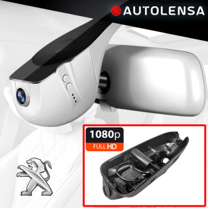 Keret nélküli DVR kamera Peugeot 3008 2013-18, első kamera 1080p Autolensa, 24/7 modell Fekete PE05