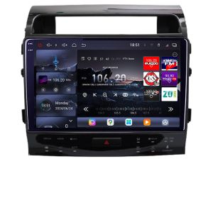Navigatie Toyota Land Cruiser V8 L200 2009-2020 Qled 2K Octa Core 16+512 LTE 4G DSP Wifi 5Ghz android auto carplay radio gps internet kit-381-type-b+EDT-E810-2K