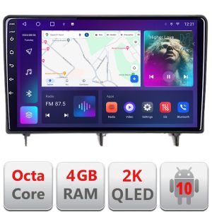 Navigatie Honda Civic 2022- QLED 2K Octa core 4+32 DSP 360 Optic FHD internet gps radio carplay android auto kit-civic2022+EDT-E410-2K