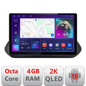 Navigatie Nissan X-trail 2021- Qled 2K Octa Core 4+64 LTE 4G DSP Wifi 5Ghz android auto carplay radio gps internet kit-x-trail-2021+EDT-E413-2K+kit-10-9