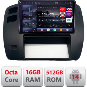 Navigatie Nissan Patrol 2000-2005 Qled 2K Octa Core 16+512 LTE 4G DSP Wifi 5Ghz android auto carplay radio gps internet kit-patrol-old+EDT-E809-2K