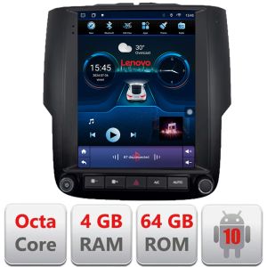 Navigatie Dodge Ram 2013-2018 Lenovo Tesla Qled 9.7" Octacore 4Gb RAM 64Gb Hdd 4G DSP Carplay Android Auto 360 camere Bluetooth