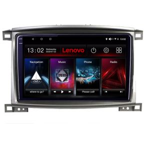 Navigatie Toyota Land Cruiser L100 2002-2008 Lenovo Kit-L100 8 core QLED 2K 8+256 360 Android Waze USB Navigatie Internet Youtube Radio