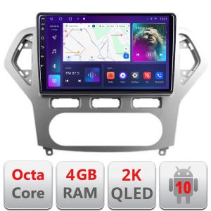 Navigatie Ford Mondeo 2006-2010 C-MONDEO-AC Android Octa Core Ecran 2K QLED GPS 4G 4+32GB 360 KIT-MONDEO-AC+EDT-E410-2K
