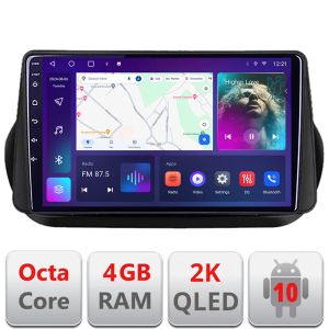 Navigatie Peugeot Bipper, CitroenNemo, Fiat Qubo 2008-2017 Android ecran Qled 2K Octa core 4+32 Kit-bipper+EDT-E410-2K v2