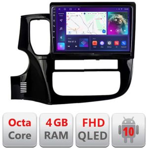 Navigatie Mitsubishi Outlander 2014- B-1230 Android Ecran QLED octa core 4+64 carplay android auto KIT-1230+EDT-E310V3