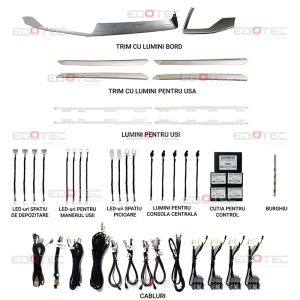 Lumini ambientale Audi A3 2021-2022  set complet control telefon sau sistem original