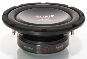 Subwoofere plat de înaltă eficiență R 08 FLAT EVO3-D4, realizat cu MDF de10/18mm 