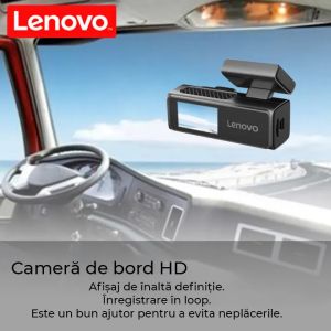 Camera DVR Lenovo S7 ecran 1.97 inch 4K fata si 1080 spate Wifi Starlight night vision carcasa metal