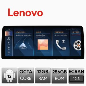 Navigatie dedicata Edotec BMW Seria 1 E87 2003-2008 masini fara ecran de fabrica, Android, Octa Core, 12+256, 12.3", Qled 2K 2400x900, Qualcomm 680