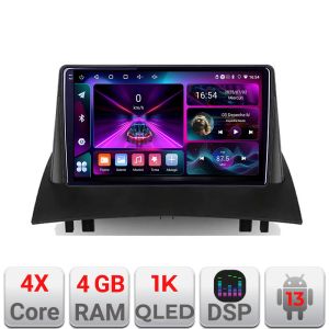 Navigatie Renault Megane 2 A-098  4+64 InCell Display 1K Android Waze USB Navigatie Internet Youtube Radio
