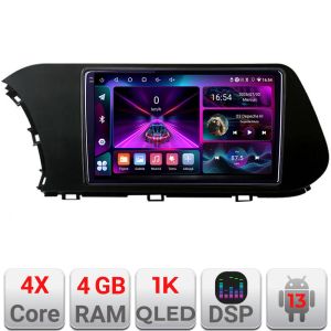 Navigatie Hyundai I20 2020- A-i20  4+64 InCell Display 1K Android Waze USB Navigatie Internet Youtube Radio