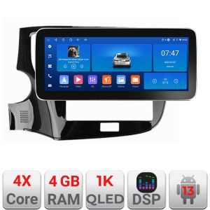 Navigatie Mitsubishi Outlander 2014- K-1230 Edotec 4+64 12.3 inch Incell 1K android Wifi 5Ghz gps internet