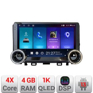 Navigatie Kia Stonic 2016-2020 Edotec  4+64 10.5 inch Incell 1K android Wifi 5Ghz gps internet  Kit-Stonic